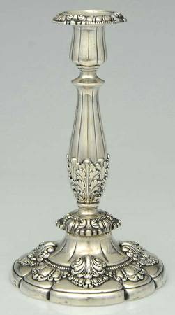 English King (9579, Sterling, Hollowware) 10" Weighted Candlestick