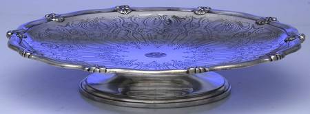 English King (9579, Sterling, Hollowware) 10" Diameter Pedestal Cake Stand