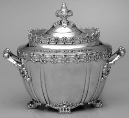 English King (9579, Sterling, Hollowware) Mini Sugar Bowl & Lid