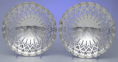 English King (9579, Sterling, Hollowware) Tazza - Set of 2