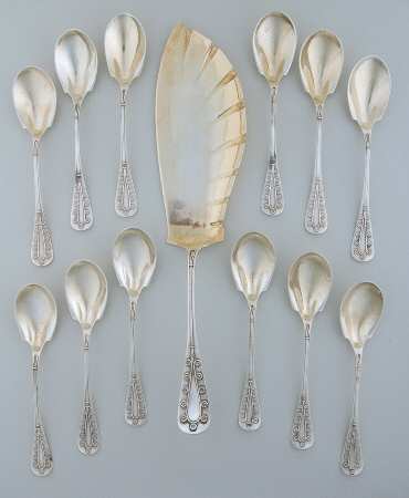 Daisy (Sterling) 13pc Ice Cream Set