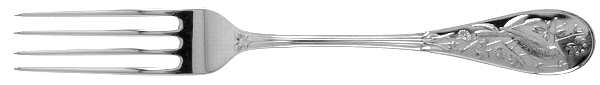 Audubon Gold (Sterling, Gold Vermeil) Fork