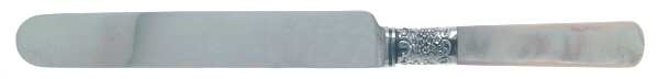 Pearl Handle Flatware 1 Old French Hollow Knife with Bolster by Tappins - NY