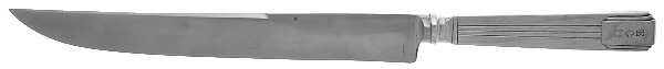 Century (Sterling, 1937, No Monograms) Large Stainless Blade Roast Carving Knife