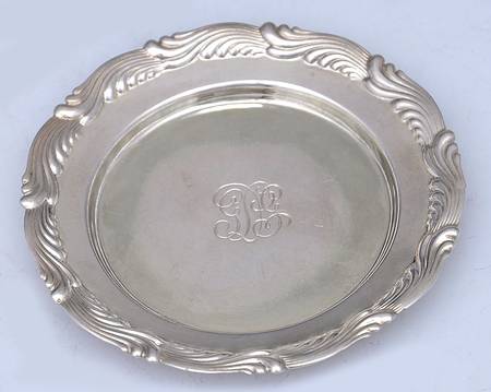Wave Edge (Sterling, 1884, Waves, Hollowware) Butter Pat
