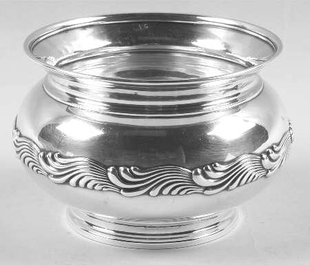 Wave Edge (Sterling, 1884, Waves, Hollowware) Waste Bowl