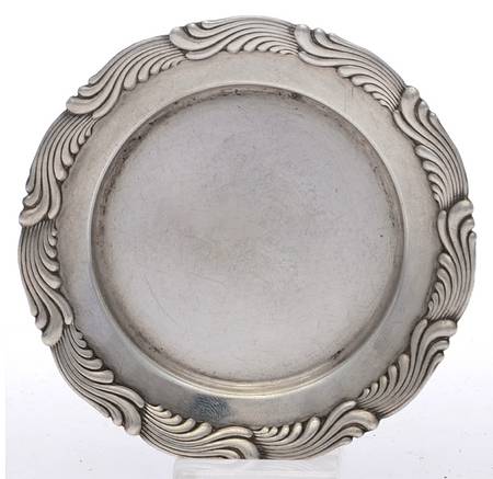 Wave Edge (Sterling, 1884, Waves, Hollowware) Sterling Butter Pat
