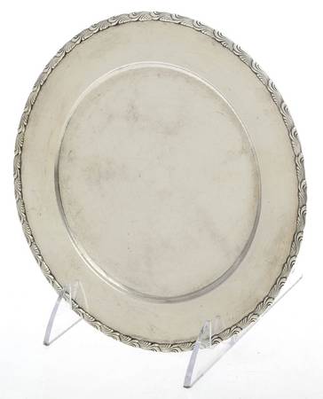 Wave Edge (Sterling, 1884, Waves, Hollowware) Sterling Tidbit Tray