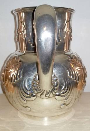 Wave Edge (Sterling, 1884, Waves, Hollowware) Sterling Water Pitcher