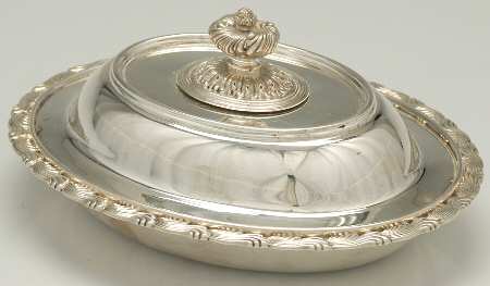 Wave Edge (Sterling, 1884, Waves, Hollowware) 9" Oval Double Vegetable
