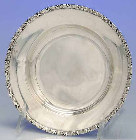Wave Edge (Sterling, 1884, Waves, Hollowware) Wine Bottle Coaster