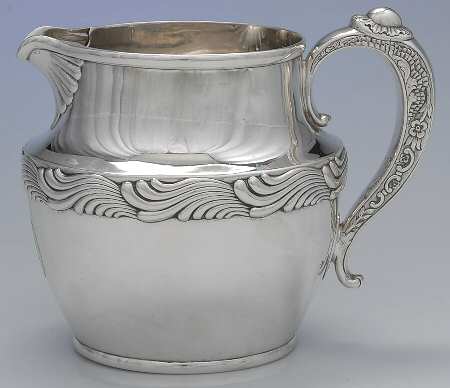 Wave Edge (Sterling, 1884, Waves, Hollowware) 64 Oz Water Pitcher