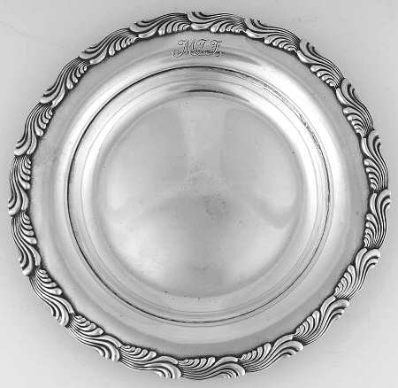 Wave Edge (Sterling, 1884, Waves, Hollowware) Round Open Butter