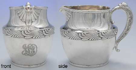 Wave Edge (Sterling, 1884, Waves, Hollowware) 64 Oz Water Pitcher