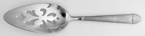 Copenhagen (Stainless, Frosted with Glossy Accent) Pierced All Stainless Pie Server