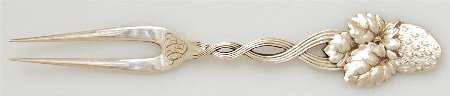 Strawberry (Sterling, Pierced) Strawberry Fork