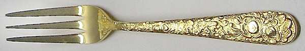 Golden Fragonard (Gold Electroplate) Individual Salad Fork by Towle Silver