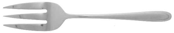 TOT8 (STAINLESS) Medium Solid Cold Meat Serving Fork