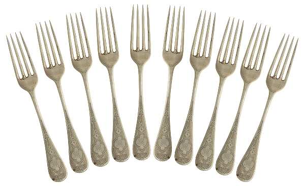 TIS25 (Sterling) Fork - Set of 10