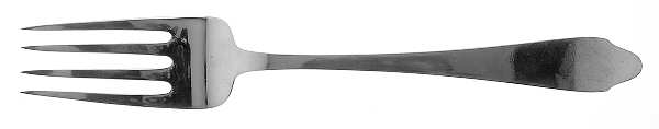 Clinton (Sterling, "L"-No Stamp) Solid Serving Fork