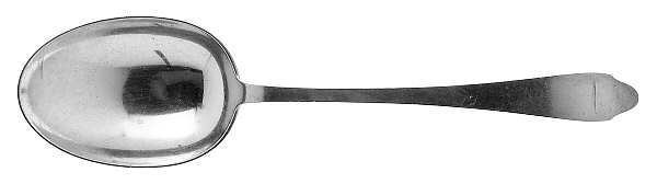 Clinton (Sterling, "L"-No Stamp) Solid Serving Spoon