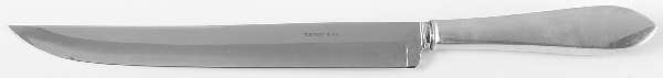 Faneuil (Sterling, "L" or No Stamps) Large Stainless Blade Roast Carving Knife