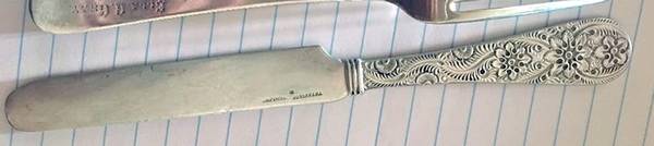 Custom Engraved (Sterling) Youth Knife, Solid Piece
