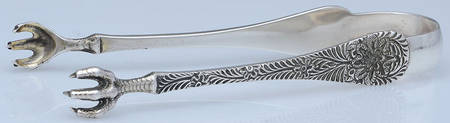 Custom Engraved (Sterling) Large Sugar Tongs