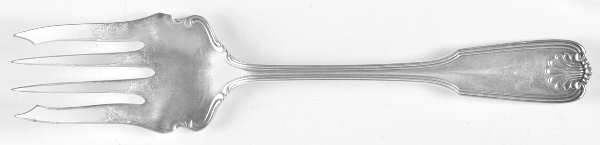 Benjamin Franklin (Sterling, "Towle") Large Solid Cold Meat Serving Fork