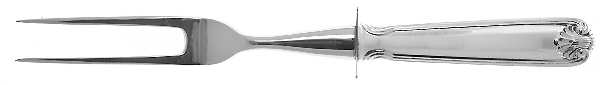 Benjamin Franklin (Sterling, "Towle") Small Steak Carving Fork with Stainless Prongs