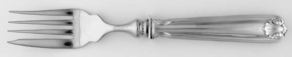 Benjamin Franklin (Sterling, "Towle") Individual Hollow Fish Fork, Stainless Tines