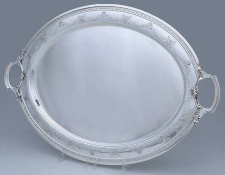 Candlelight-Chased (Sterling, Hollowware) 24" Waiter Tray