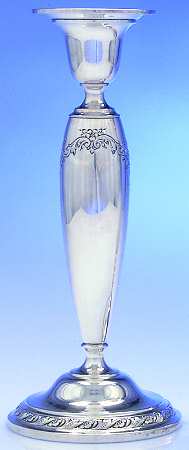 Candlelight-Chased (Sterling, Hollowware) 10" Weighted Candlestick
