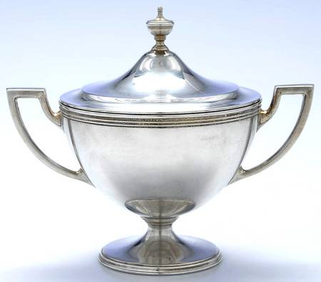 Hamilton (Sterling, Hollowware) Sugar Bowl with Lid