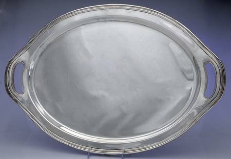 Hamilton (Sterling, Hollowware) Large Sterling Waiter Tray