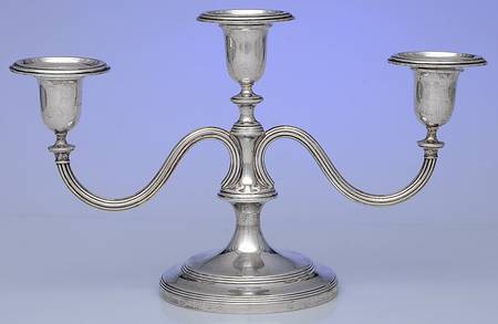 Hamilton (Sterling, Hollowware) 7" 3 Light Candelabra