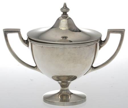 Hamilton (Sterling, Hollowware) Mini Sugar Bowl & Lid