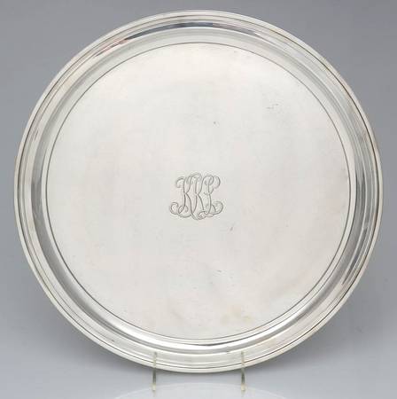 Hamilton (Sterling, Hollowware) 15" Round Tray