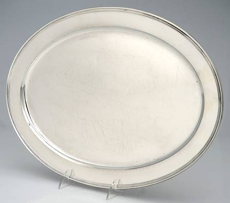 Hamilton (Sterling, Hollowware) 16" Oval Serving Platter