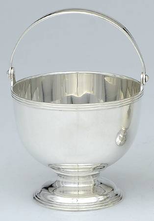Hamilton (Sterling, Hollowware) Sterling Sugar Basket with Handle