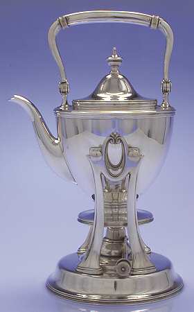 Hamilton (Sterling, Hollowware) Kettle, Stand & Burner