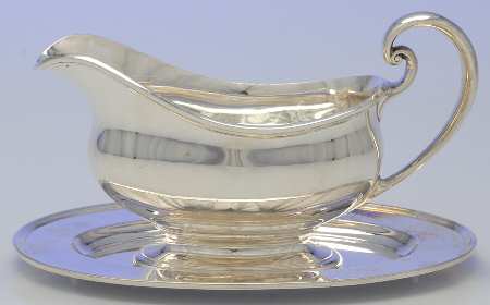 Hamilton (Sterling, Hollowware) Sterling Gravy Boat & Underplate
