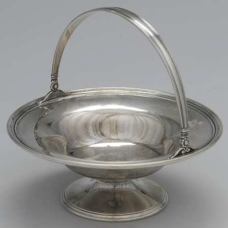 Hamilton (Sterling, Hollowware) Handled Round Compote (Height X Width)