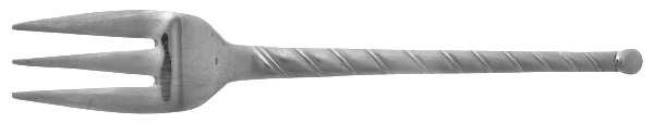 TOT11(STAINLESS) Large Solid Cold Meat Serving Fork