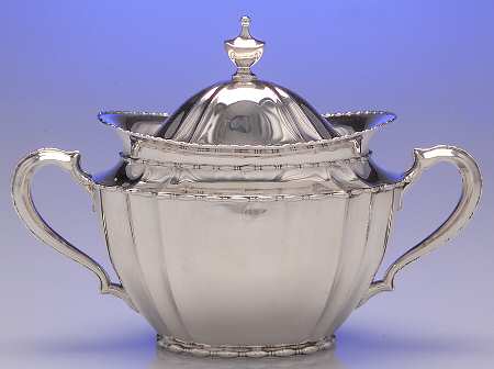 Marquise (Sterling, Hollowware) Sugar Bowl & Lid
