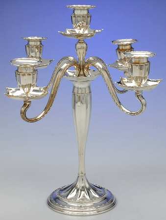 Marquise (Sterling, Hollowware) 14" 5 Light Candelabra
