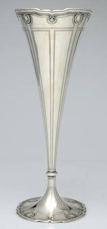 Shell & Thread (Sterling, Hollowware) 14" Trumpet Vase