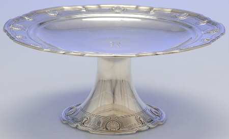 Shell & Thread (Sterling, Hollowware) Round Compote (Height X Width)