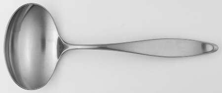 Design 2 (Stainless, Japan) Solid Gravy Ladle