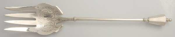 TIS37 (Sterling) Large Solid Fish Serving Fork